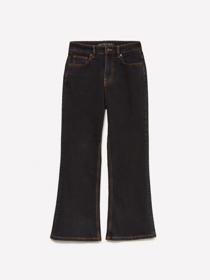 Black bootcut jeans - mid season sale women - Black | Sisley image number 5